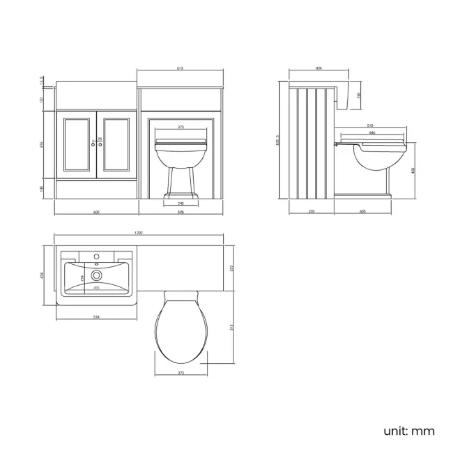 Monaco Cotton White Combination Vanity Traditional Basin with Marble Top & Hudson Toilet with Wooden Seat 1200mm