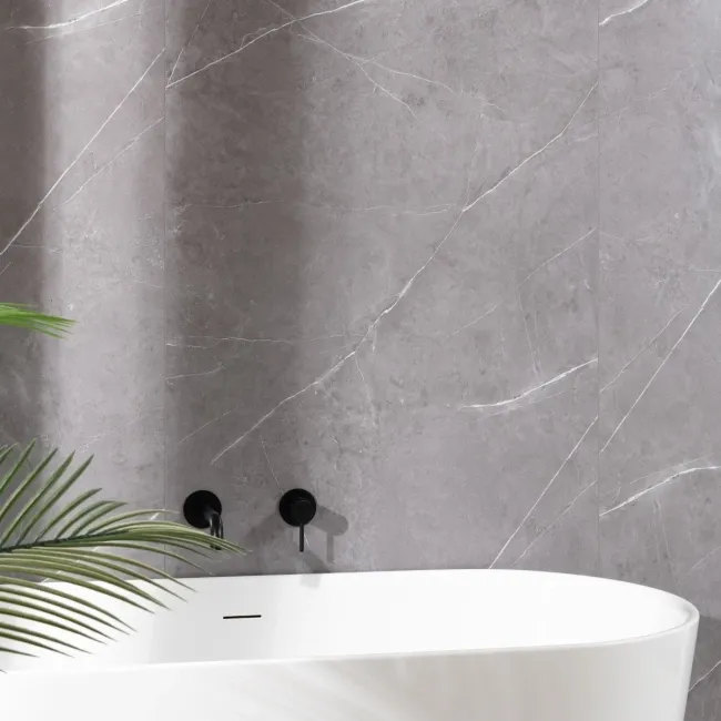 Trepanel Aqua Luxe® Grey Textured Natural Stone Effect Matt SPC XXL Wall Panel