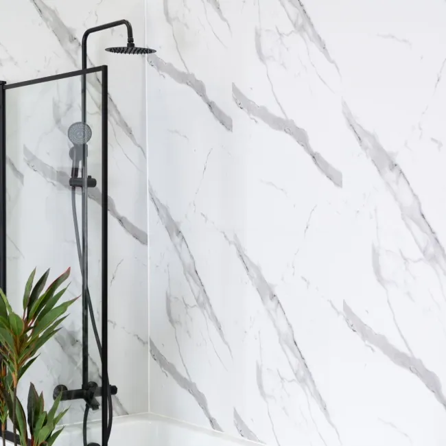 Trepanel Style® Carrara Marble Effect Matt WPC Laminated Wall Panel