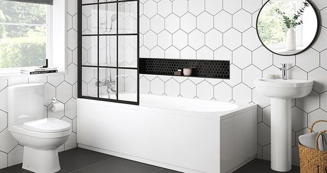 10 Stunning Matt Black Grid Shower Enclosures