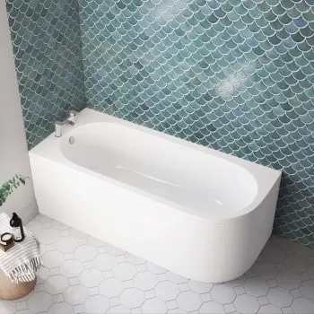 Oakham 1700 Space Saving Bath - Left Handed