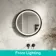 Isabel Matt Black Round LED Mirror with Front & Back Illumination 600mm
