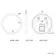 Isabel Matt Black Round LED Mirror with Front & Back Illumination 600mm
