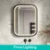 Isabel Matt Black LED Mirror with Front & Back Illumination 800x600mm
