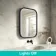 Isabel Matt Black LED Mirror with Front & Back Illumination 800x600mm