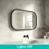 Isabel Matt Black LED Mirror with Front & Back Illumination 600x1000mm