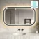 Isabel Matt Black LED Mirror with Front & Back Illumination 700x1200mm