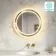 Isabel Brushed Brass Round LED Mirror with Front & Back Illumination 600mm