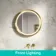 Isabel Brushed Brass Round LED Mirror with Front & Back Illumination 600mm