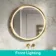 Isabel Brushed Brass Round LED Mirror with Front & Back Illumination 800mm