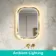 Isabel Brushed Brass LED Mirror with Front & Back Illumination 700x500mm