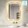Isabel Brushed Brass LED Mirror with Front & Back Illumination 800x600mm