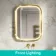 Isabel Brushed Brass LED Mirror with Front & Back Illumination 800x600mm