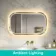 Isabel Brushed Brass LED Mirror with Front & Back Illumination 600x1000mm
