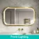 Isabel Brushed Brass LED Mirror with Front & Back Illumination 700x1200mm