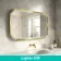 Isabel Brushed Brass LED Mirror with Front & Back Illumination 700x1200mm