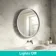 Isabel Brushed Gunmetal Round LED Mirror with Front & Back Illumination 800mm