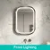 Isabel Brushed Gunmetal LED Mirror with Front & Back Illumination 700x500mm