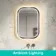 Isabel Brushed Gunmetal LED Mirror with Front & Back Illumination 700x500mm
