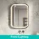Isabel Brushed Gunmetal LED Mirror with Front & Back Illumination 800x600mm