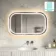 Isabel Brushed Gunmetal LED Mirror with Front & Back Illumination 600x1000mm