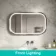 Isabel Brushed Gunmetal LED Mirror with Front & Back Illumination 600x1000mm