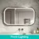 Isabel Brushed Gunmetal LED Mirror with Front & Back Illumination 700x1200mm