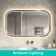 Isabel Brushed Gunmetal LED Mirror with Front & Back Illumination 700x1200mm