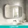 Isabel Brushed Gunmetal LED Mirror with Front & Back Illumination 700x1200mm