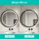 Isabel Matt Black Round RGB LED Mirror with Ghost Technology 600mm