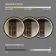 Isabel Matt Black Round RGB LED Mirror with Ghost Technology 600mm