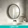 Isabel Matt Black Round RGB LED Mirror with Ghost Technology 800mm