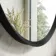 Isabel Matt Black Round RGB LED Mirror with Ghost Technology 800mm