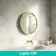 Isabel Brushed Brass Round RGB LED Mirror with Ghost Technology 600mm