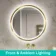 Isabel Brushed Brass Round RGB LED Mirror with Ghost Technology 800mm