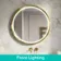 Isabel Brushed Brass Round RGB LED Mirror with Ghost Technology 800mm