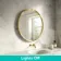 Isabel Brushed Brass Round RGB LED Mirror with Ghost Technology 800mm