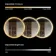 Isabel Brushed Brass Round RGB LED Mirror with Ghost Technology 800mm