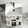 Cadiz Fluted Linen White Wall Hung Basin Drawer Vanity 600mm - Black Accents