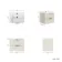 Cadiz Fluted Linen White Wall Hung Basin Drawer Vanity 600mm - Black Accents