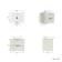 Cadiz Fluted Linen White Wall Hung Drawer Vanity with Marble Top & Nevis Basin 600mm - Black Accents
