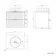 Cadiz Fluted Linen White Wall Hung Drawer Vanity with Marble Top & Nevis Basin 600mm - Black Accents