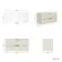 Cadiz Fluted Linen White Wall Hung Drawer Vanity with Marble Top 1000mm (Excludes Basin) - Black Accents