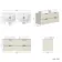 Cadiz Fluted Linen White Double Wall Hung Drawer Vanity with Marble Top & Marin Basin 1200mm - Black Accents
