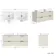 Cadiz Fluted Linen White Double Wall Hung Drawer Vanity with Marble Top & Reno Basin 1200mm - Black Accents