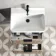 Cadiz Fluted Apex Oak Wall Hung Basin Drawer Vanity 600mm - Black Accents