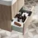 Cadiz Fluted Apex Oak Wall Hung Basin Drawer Vanity 600mm - Black Accents