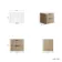 Cadiz Fluted Apex Oak Wall Hung Drawer Vanity with Marble Top 600mm (Excludes Basin) - Black Accents