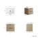 Cadiz Fluted Apex Oak Wall Hung Drawer Vanity with Marble Top & Marin Basin 600mm - Black Accents
