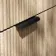 Cadiz Fluted Apex Oak Wall Hung Drawer Vanity with Marble Top 800mm (Excludes Basin) - Black Accents